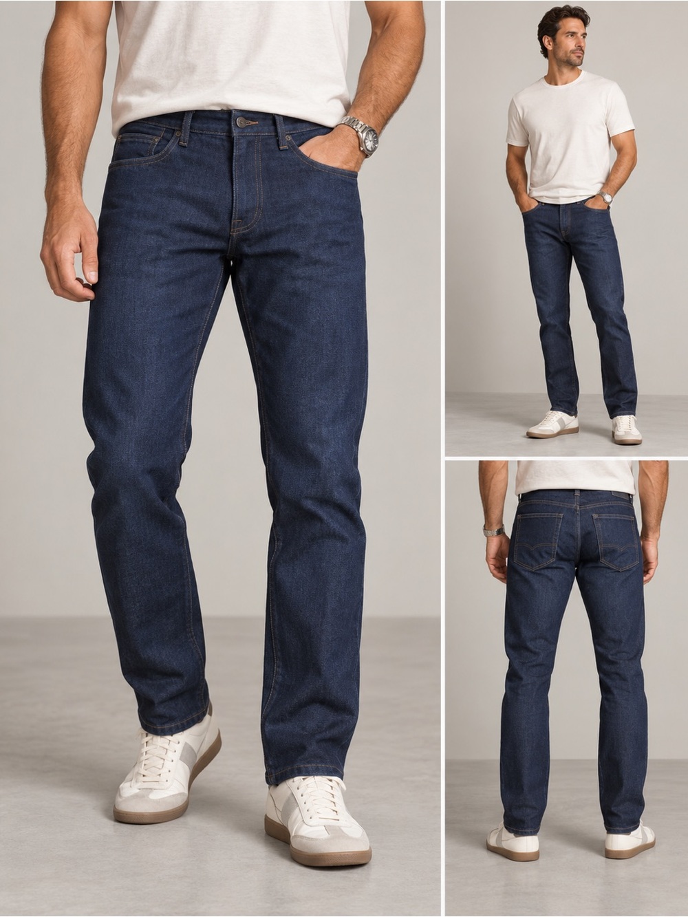 The Kooples Men's Skinny Dark Blue Denim Jeans